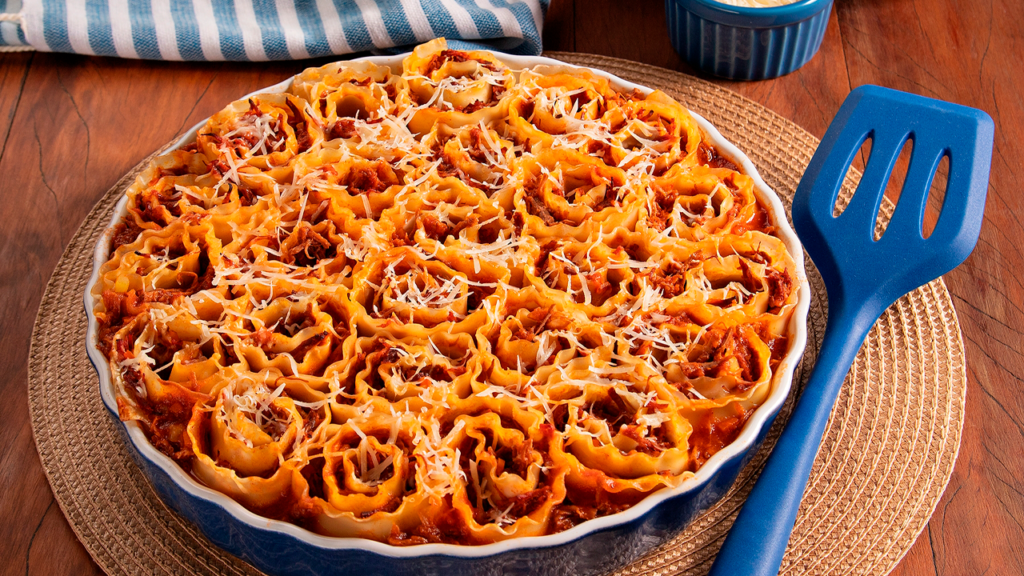 Lasanha invertida fácil e rápida