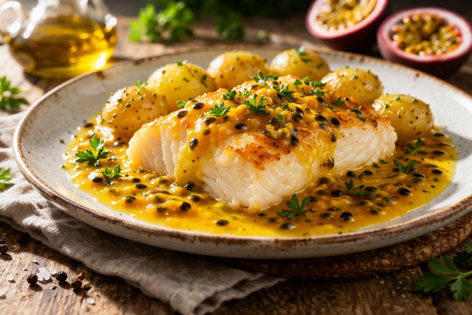 Receita para a Páscoa: que tal bacalhau com molho de maracujá?