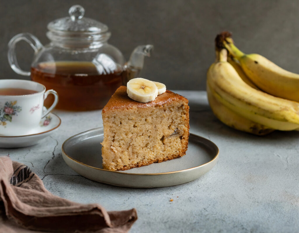 Receita de bolo de banana funcional