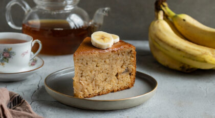 Receita de bolo de banana funcional