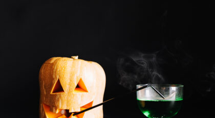 Receita de drink fit para o Halloween